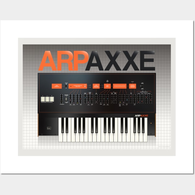 Axxe analog synth Wall Art by Tiny Little Hammers